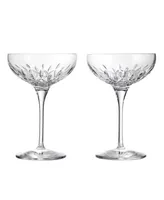 Waterford Lismore Essence Champagne Saucer 9.5oz, Set of 2
