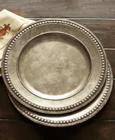 American Atelier Serveware Round Beaded Charger Plate 14"