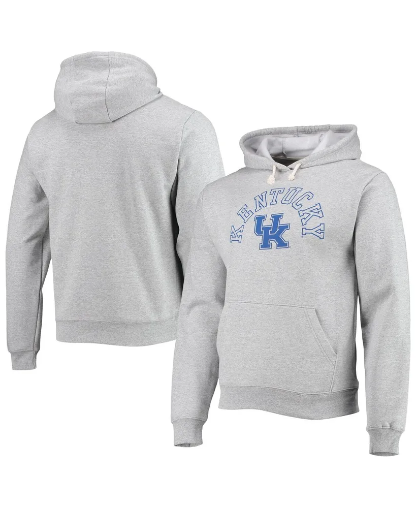 Men's League Collegiate Wear Heathered Gray Kentucky Wildcats Seal Neuvo Essential Fleece Pullover Hoodie