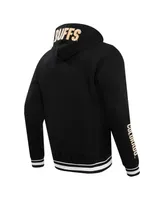 Men's Pro Standard Black Colorado Buffaloes Classic Stacked Logo Pullover Hoodie