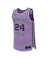 Men's Nike # Lavender Kansas State Wildcats Replica Basketball Jersey