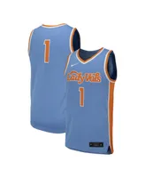 Men's and Women's Nike #1 Light Blue Tennessee Volunteers Team Replica Basketball Jersey