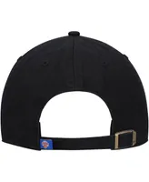 Men's '47 Brand Black New York Knicks Team Clean Up Adjustable Hat