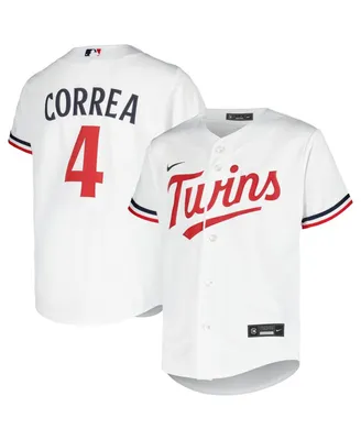Big Boys Nike Carlos Correa White Minnesota Twins Alternate Replica Player Jersey