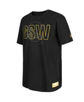 Men's New Era Black Golden State Warriors 2023/24 City Edition Elite Pack T-shirt