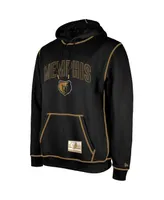 Men's New Era Black Memphis Grizzlies 2023/24 City Edition Satin Stitch Elite Pack Pullover Hoodie