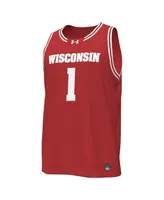 Under Armour Men's #1Wisconsin Badgers Replica Basketball Jersey