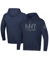 Men's Under Armour Navy Midshipmen Silent Service All Day Pullover Hoodie