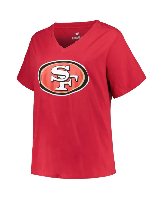 Lids Christian McCaffrey San Francisco 49ers Majestic Threads Women's Name  & Number T-Shirt - Pink