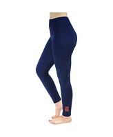 Women's ZooZatz Navy Syracuse Orange Fleece Leggings