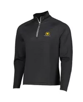 Men's Fairway & Greene Black 2024 Presidents Cup Micro Print Quarter-Zip Pullover Jacket