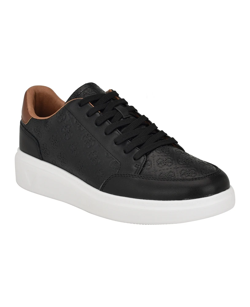 Guess Men's Creed Branded Lace Up Fashion Sneakers