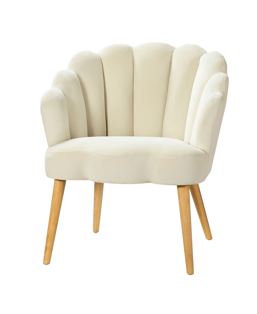 Boho Accent Velvet Upholstered Living Room Chairs for Makeup Bedroom