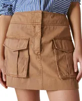 Lucky Brand Women's Cotton Clean Cargo Mini Skirt