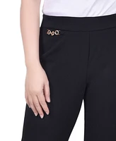 Ny Collection Petite Scuba Crepe Ankle Pants