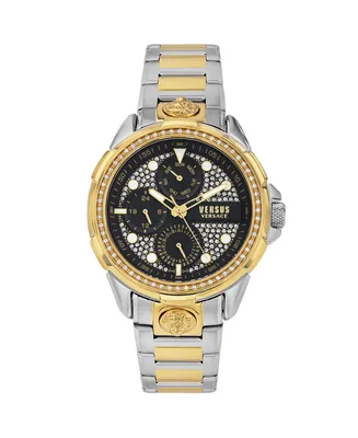 Versus Versace Men's 6E Arrondissement Multifunction Two-Tone Stainless Steel Watch 46mm