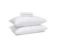 Circles Home 100% Cotton Toddler Size Pillow Protector with Zipper - White (1 pack)