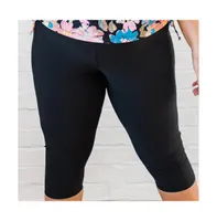 Calypsa Plus Capri Swim Leggings