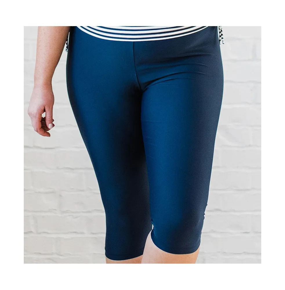 Calypsa Plus Size Capri Swim Leggings