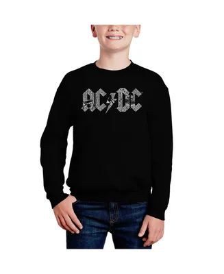 Acdc - Big Boy's Word Art Crewneck Sweatshirt