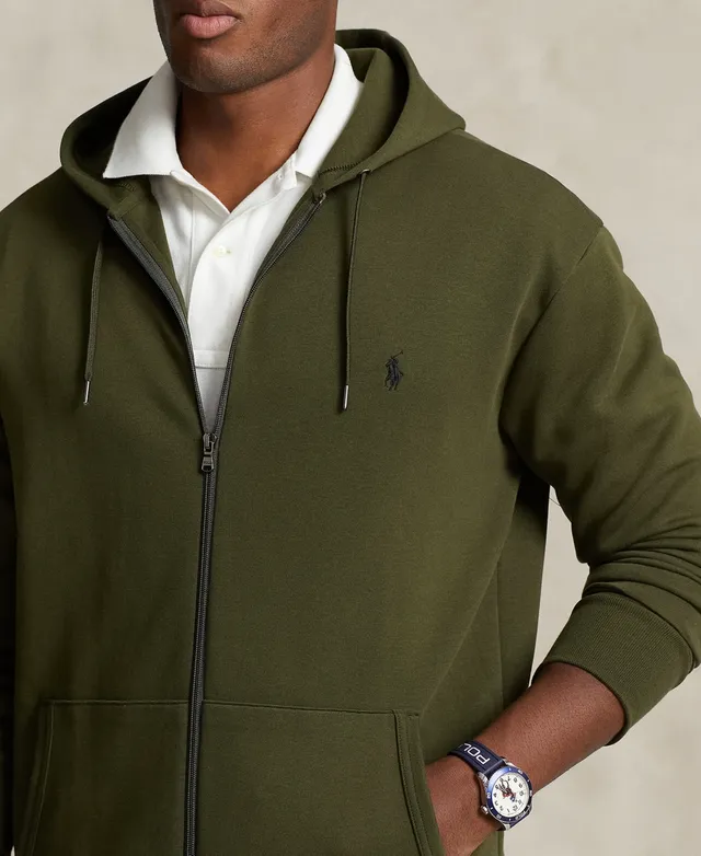 Polo Ralph Lauren Men's Big & Tall Double-Knit Full-Zip Hoodie - Macy's