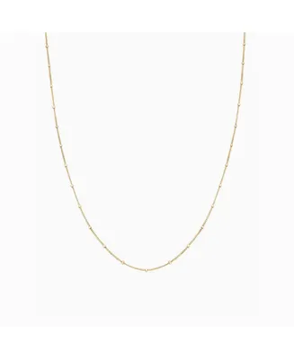 Bearfruit Jewelry Sterling Silver 18k Gold Plated Savannah Basic Chain Necklace