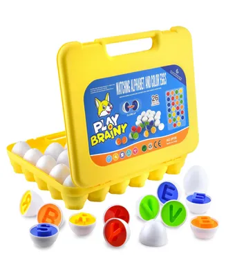 Play Brainy Alphabet Matching Eggs (26 Pc)