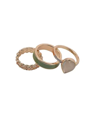 Laundry by Shelli Segal 3 Piece Ring Set