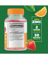 Lifeable Zinc 50 mg Gummies - Healthy Skin And Immunity - Great Tasting Natural Flavor, Dietary Supplement Vitamins - 60 Gummies