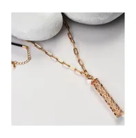 Sohi Women's Gold Metallic Chain-link Necklace