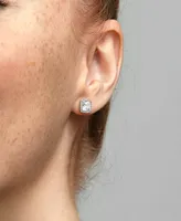 Pandora Square Sparkle Halo Stud Earrings