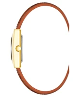 Anne Klein Women's Quartz Brown Crocograin Leather Watch, 20mm