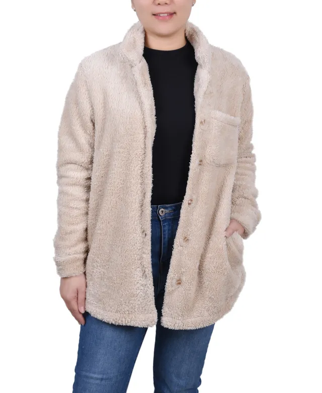 By Anthropologie Long Teddy Sherpa Jacket