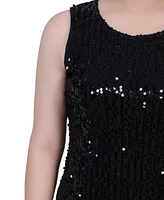 Ny Collection Women's Sequined Bolero Jacket and Dress, 2 Piece Set
