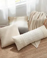 Dkny Pure Honeycomb Cotton Decorative Pillow, 20" x 20"