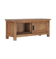 Tv Stand 35.4"x11.8"x13.8" Solid Wood Teak