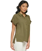 Calvin Klein Short Sleeve Button Down Shirt