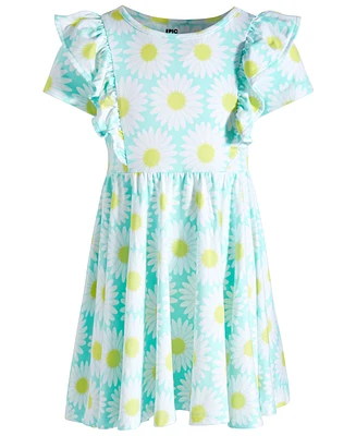 Epic Threads Little Girls Daisy-Print Ruffled Dress, Created for Macy's