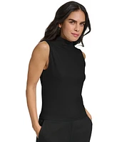 Calvin Klein Women's Funnel-Neck Sleeveless Top