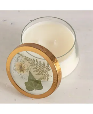 Rosy Rings Forest Large Pressed Floral Candle