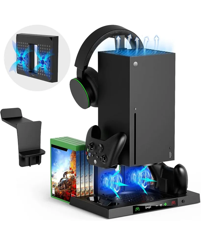 Upgraded Vertical Cooling Stand for Xbox Series X with Controller With Bolt Axtion Bundle