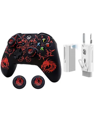 Xbox-One Controller Skin Anti-Slip Silicone Cover With Bolt Axtion Bundle
