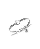 Skagen Women's Kariana Silver Crystal Circle Bracelet