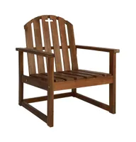 Patio Sofa Chairs 2 pcs Solid Acacia Wood