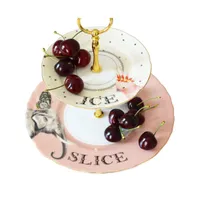 Yvonne Ellen Ice Slice 2 Tier Cake Stand