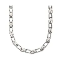 Chisel Stainless Steel Fancy Link Chain Necklace