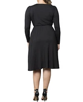 Women's Plus Aster Faux Wrap Dress