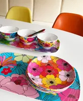 French Bull Garden Floral Melamine Mini Bowls, Set of 4