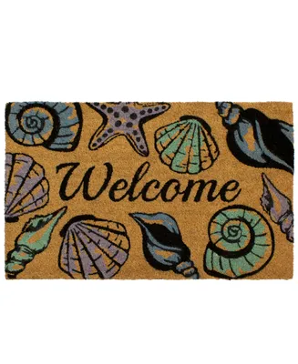 Storm Stopper Seashell All Weather Natural Coir 18" x 28" Doormat