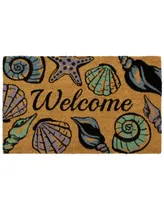 Storm Stopper Seashell All Weather Natural Coir 18" x 28" Doormat